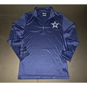 NFL Dallas Cowboys 1/4 Zip Dri Fit Pullover Shirt Women's Small